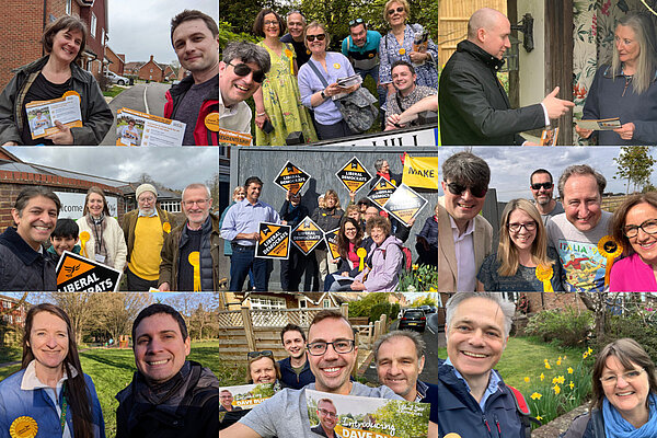 A collage of our campaigners out and about!